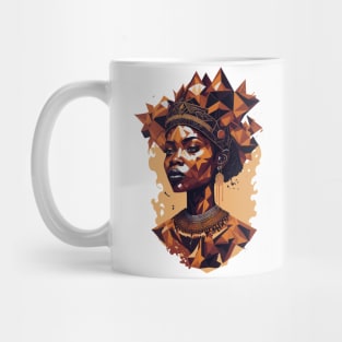 Geometric African Queen Mug